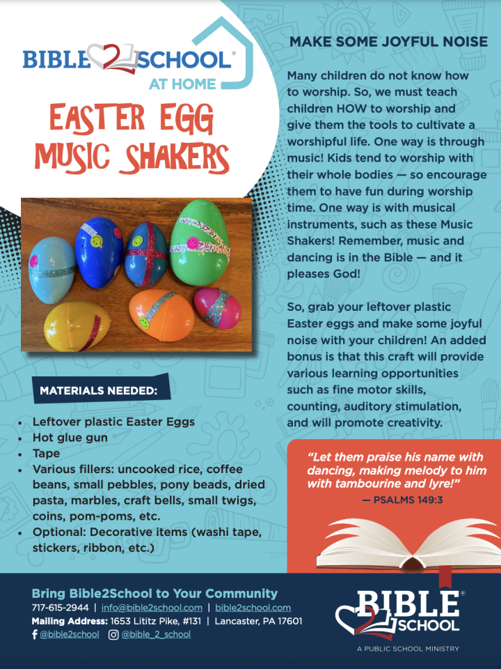 Easter Egg Music Shakers Resource A thumbnail of page 1 of the Easter Egg Music Shaker resource
